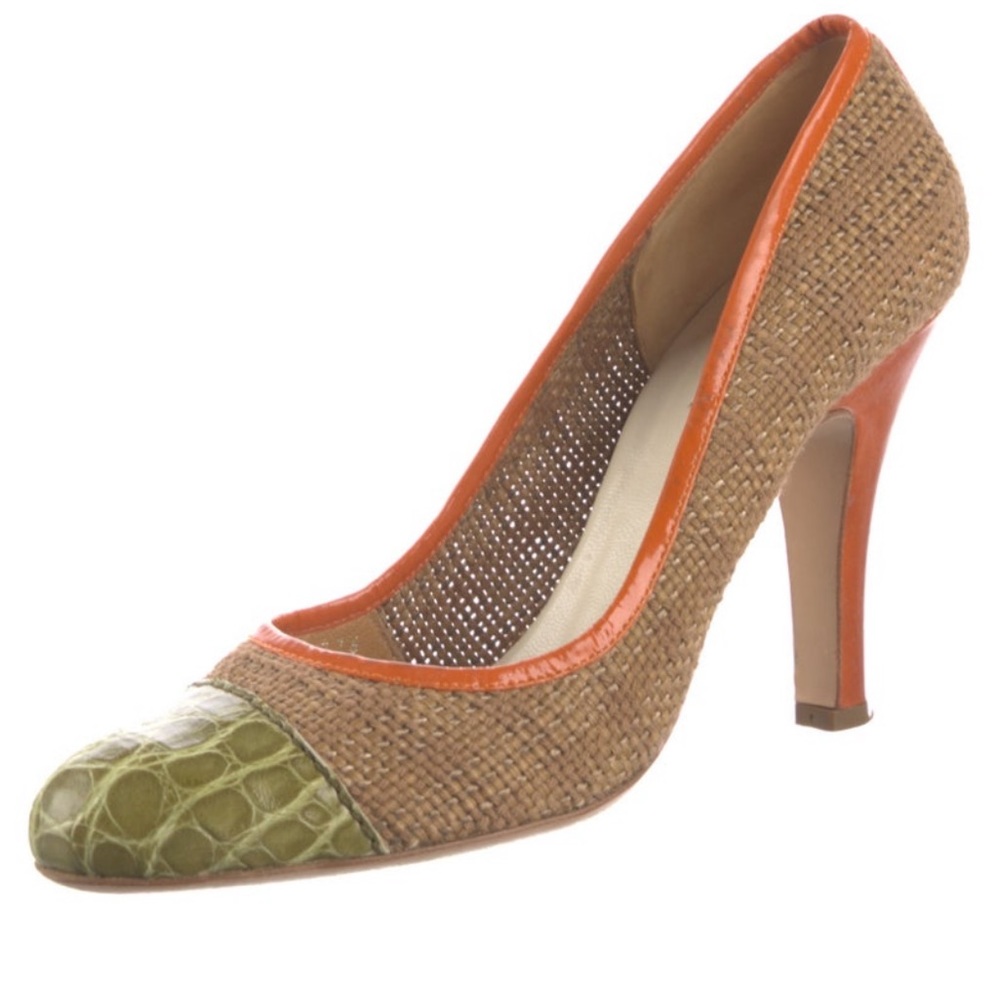 Prada leather and canvas pump IT 40 - Picture 4 of 13